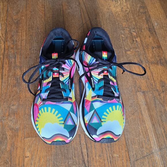 Brooks Women's Trace 2 Lisa Congdon Pride Running Shoes size 10 - Picture 1 of 7